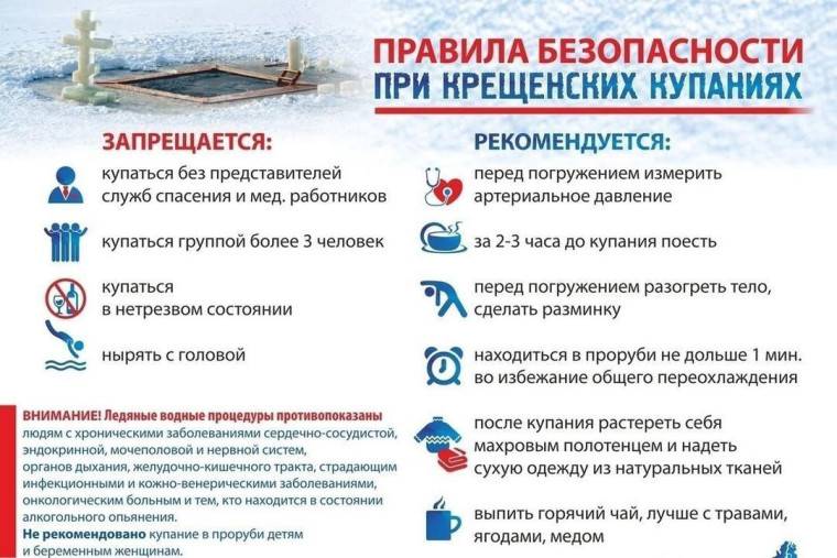 Соблюдайте правила безопасности при крещенских купаниях. Соблюдайте правила безопасности при крещенских купаниях.